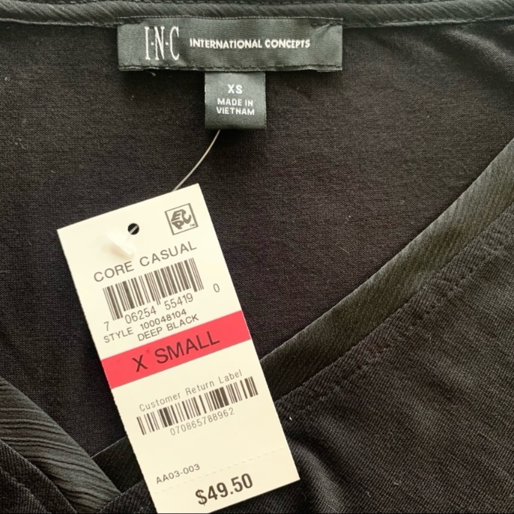 INC International Concepts Top Xsmall New - Picture 2 of 4